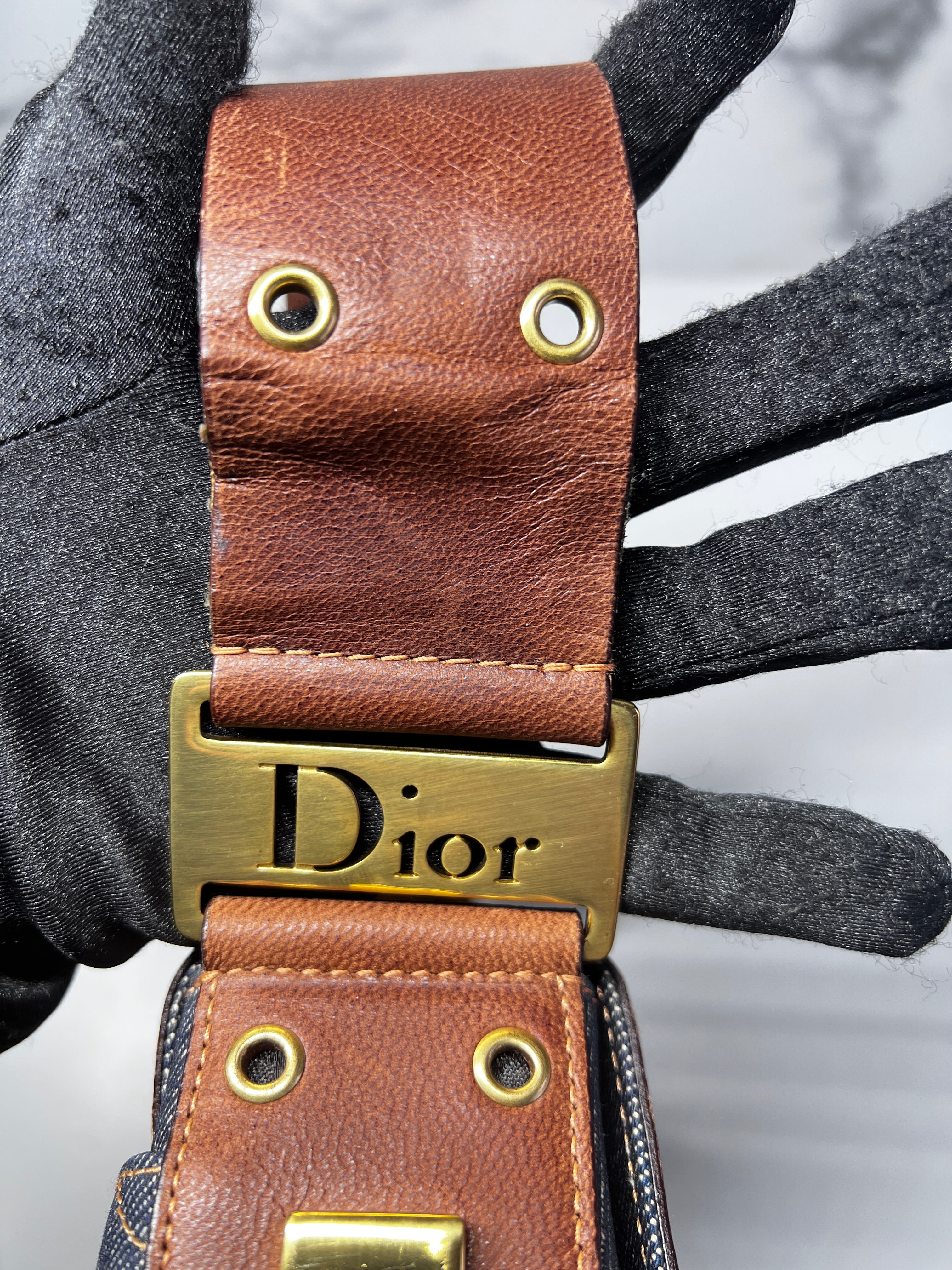 Dior Denim Punk Shoulder Bag - Stylish Crossbody Purse for Women, Fashionable Designer Handbag for Daily Use, Parties & Travel
