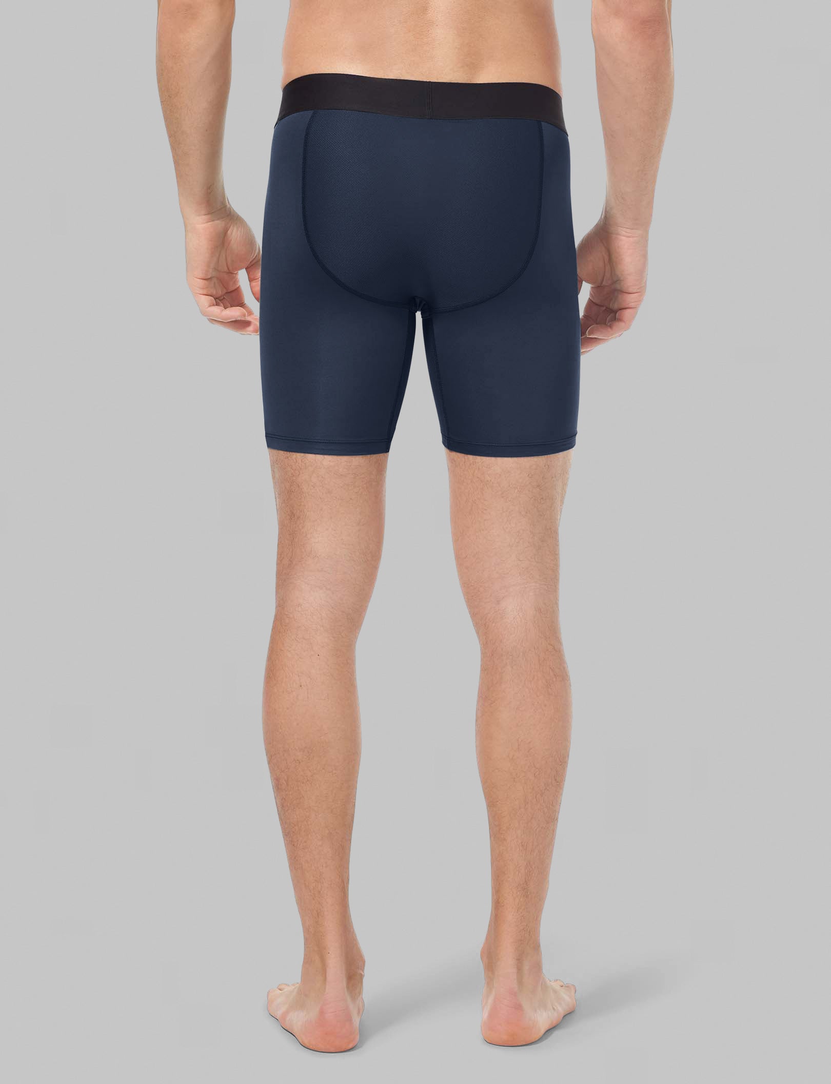360 Sport Mid Length Boxer Briefs for Men - 6 Pack (3 Pairs) - Moisture Wicking & Breathable Underwear - Perfect for Gym, Running & Everyday Comfort