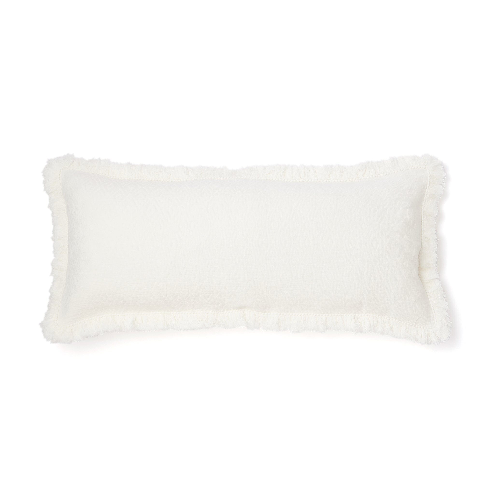 Luxury Diamond Fringe Cushion Cover 1000x450mm - Premium White Decorative Pillow Case for Sofa, Bed & Home Decor - Soft & Elegant Living Room Accessories