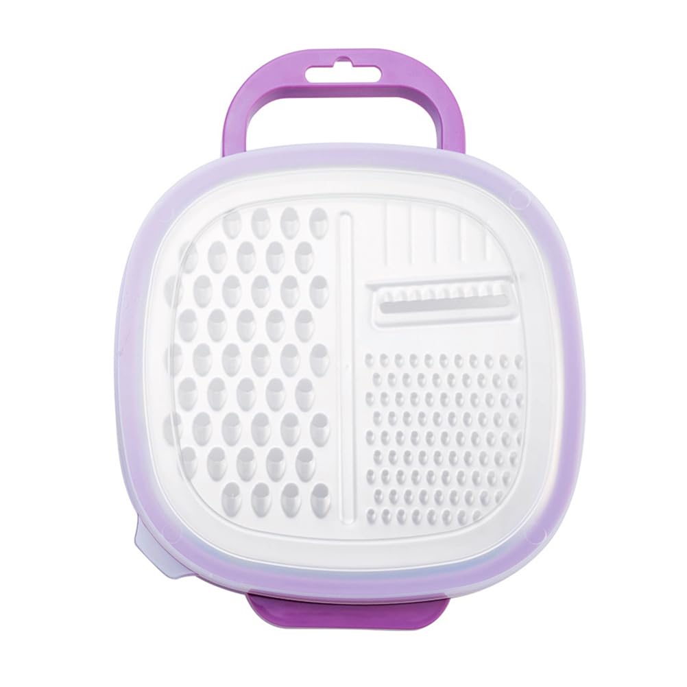 DOITOOL Stainless Steel Cheese Grater with Container & Handle - Kitchen Cheese Shredder for Parmesan, Mozzarella, Cheddar | Perfect for Pasta, Pizza, Salads & Baking
