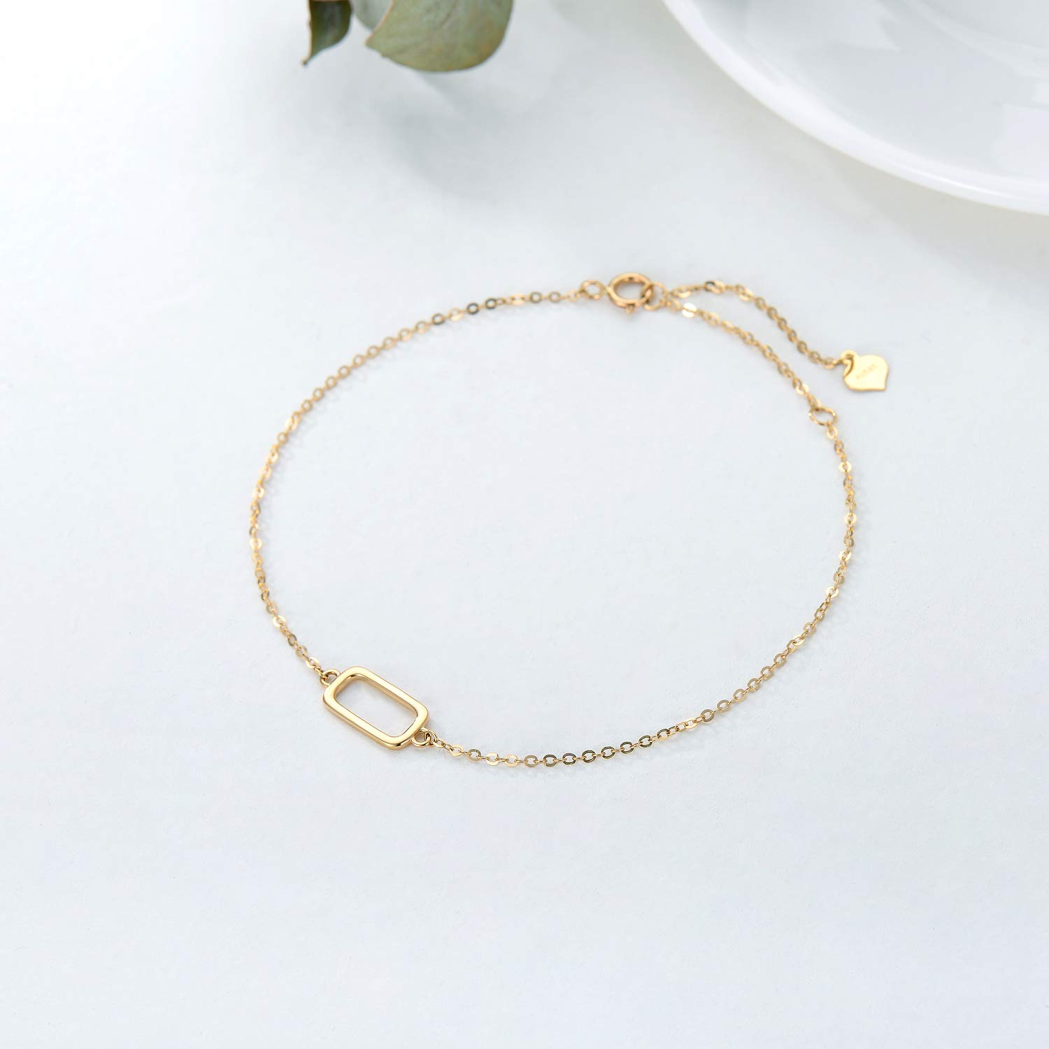 14K Solid Gold Star Bracelet for Women - Celestial Star Link Bracelet | Perfect Christmas, Birthday & Anniversary Jewelry Gift for Wife, Mom, Girlfriend (6