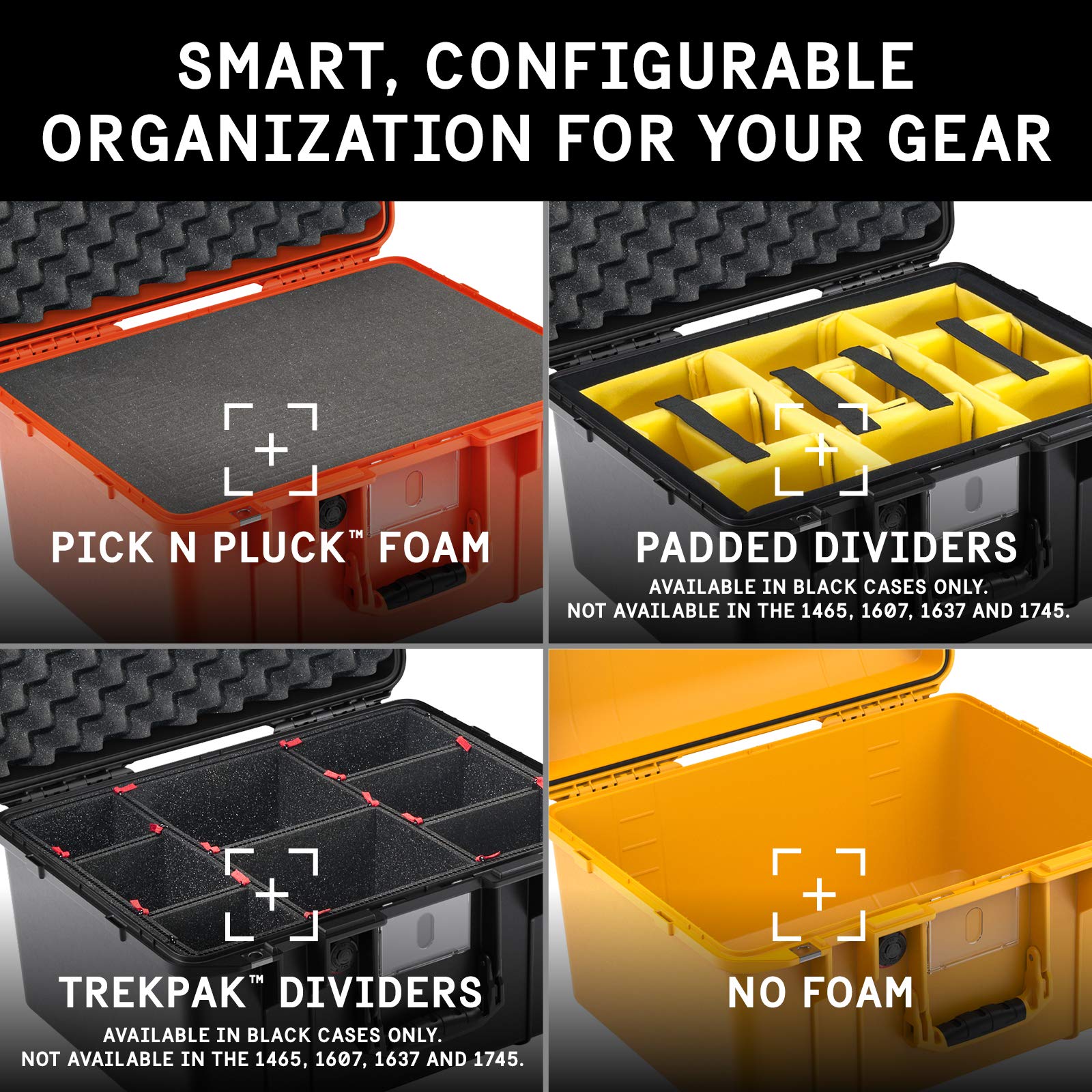 Pelican Air 1557 Protective Case - Lightweight Waterproof Hard Shell Storage for Equipment - Orange (Perfect for Travel, Photography & Outdoor Adventures)