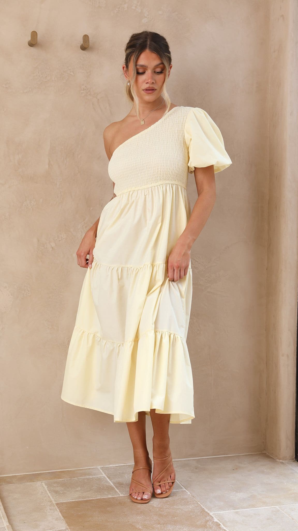 Frankie Maxi Dress for Women - Flowy Long Summer Dress in Yellow | Perfect for Beach, Vacation & Casual Outings