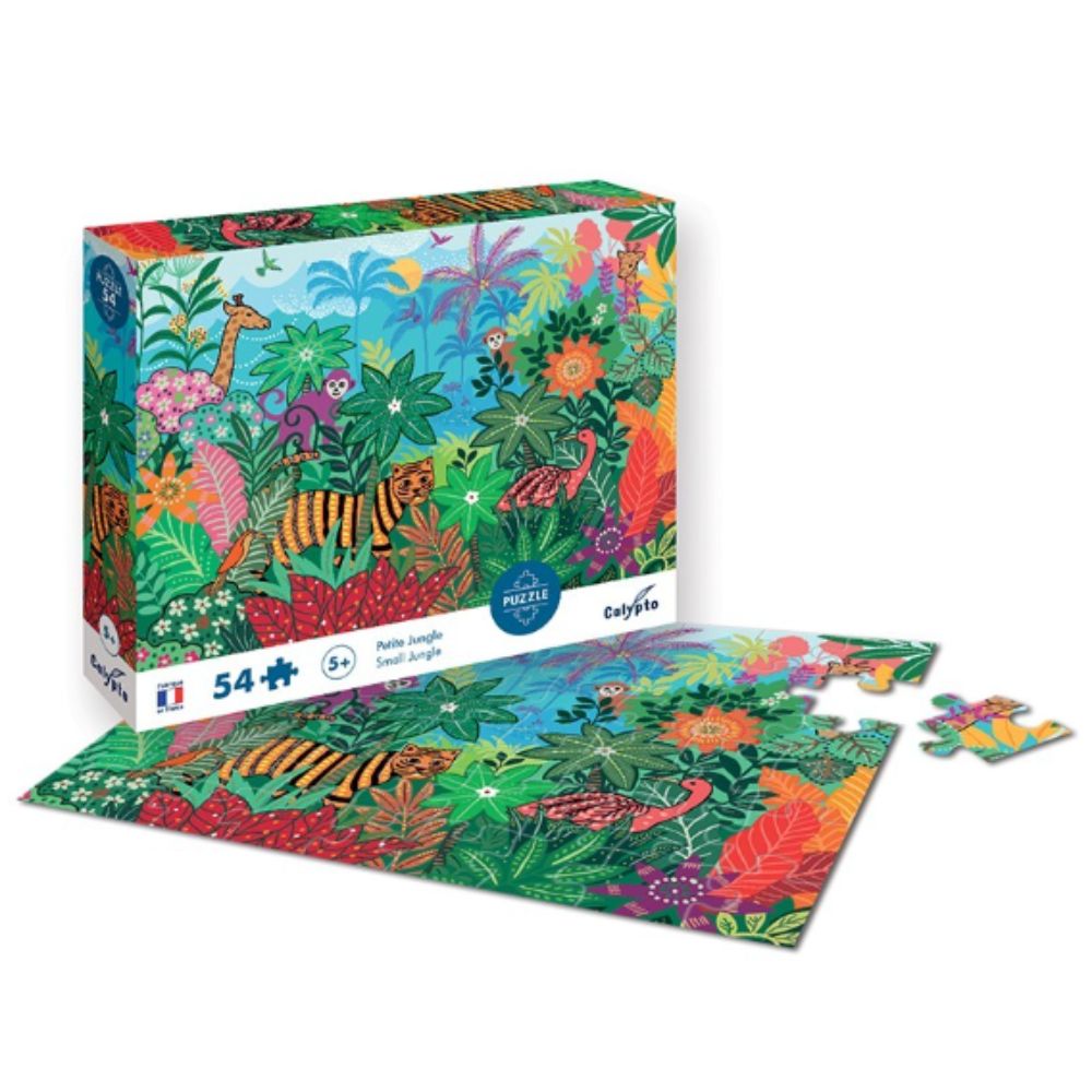 Calypto Small Jungle 54-Piece Jigsaw Puzzle for Kids - Fun Educational Toy for Family Game Night & Classroom Activities