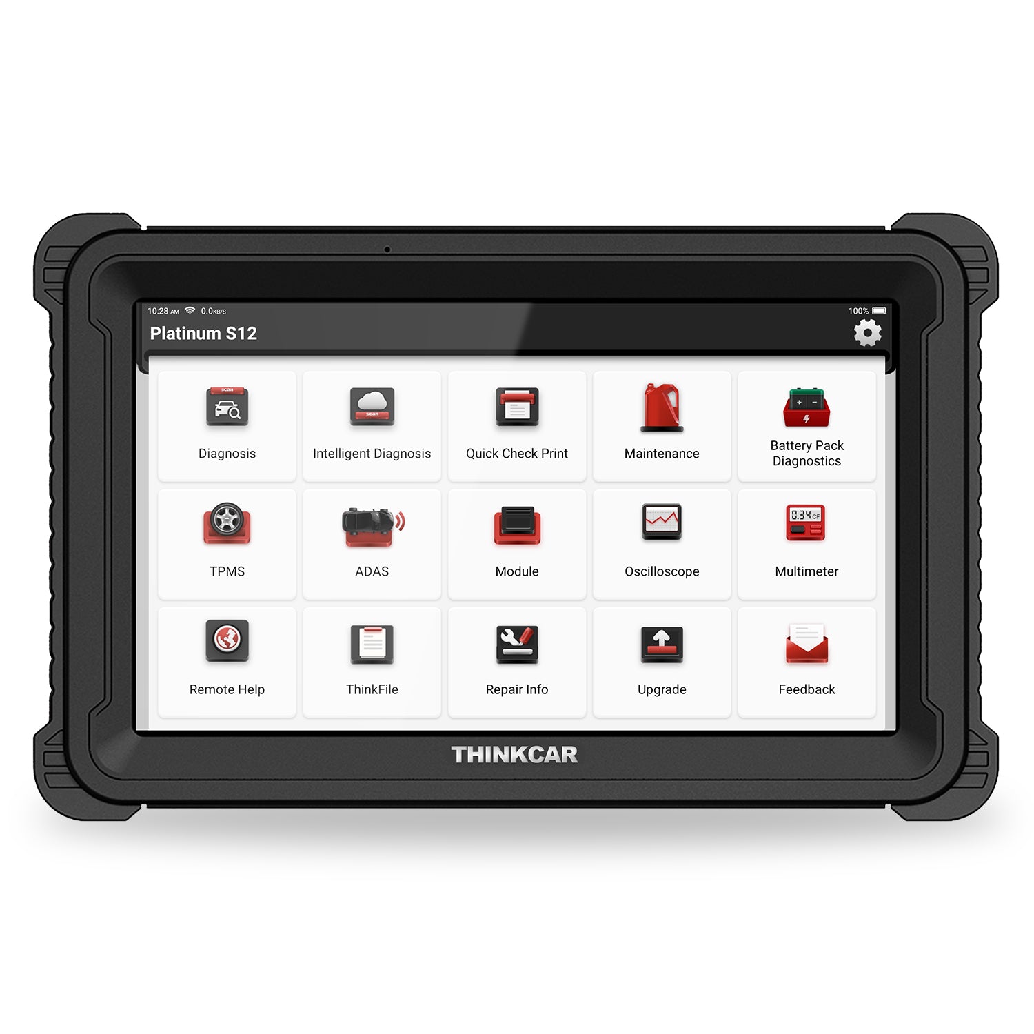 PLATINUM S12 12-Inch Professional OBD2 Scanner - Car Diagnostic Tool for Engine Fault Code Reader | Vehicle Check Engine Light & Performance Analysis | Perfect for Mechanics & DIY Car Maintenance