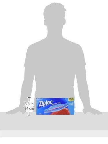 Ziploc Freezer Bags Gallon Size - 60 Count (Pack of 4) - Heavy Duty Storage Bags for Freezing Food, Meal Prep & Organizing - Perfect for Home Kitchen, Camping & Bulk Food Storage