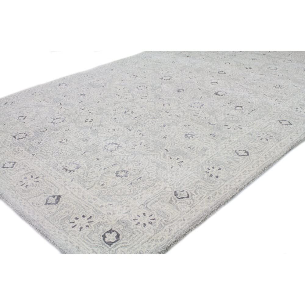 Bashian Vera Contemporary Hand-Tufted Area Rug - Azure Blue 2'6