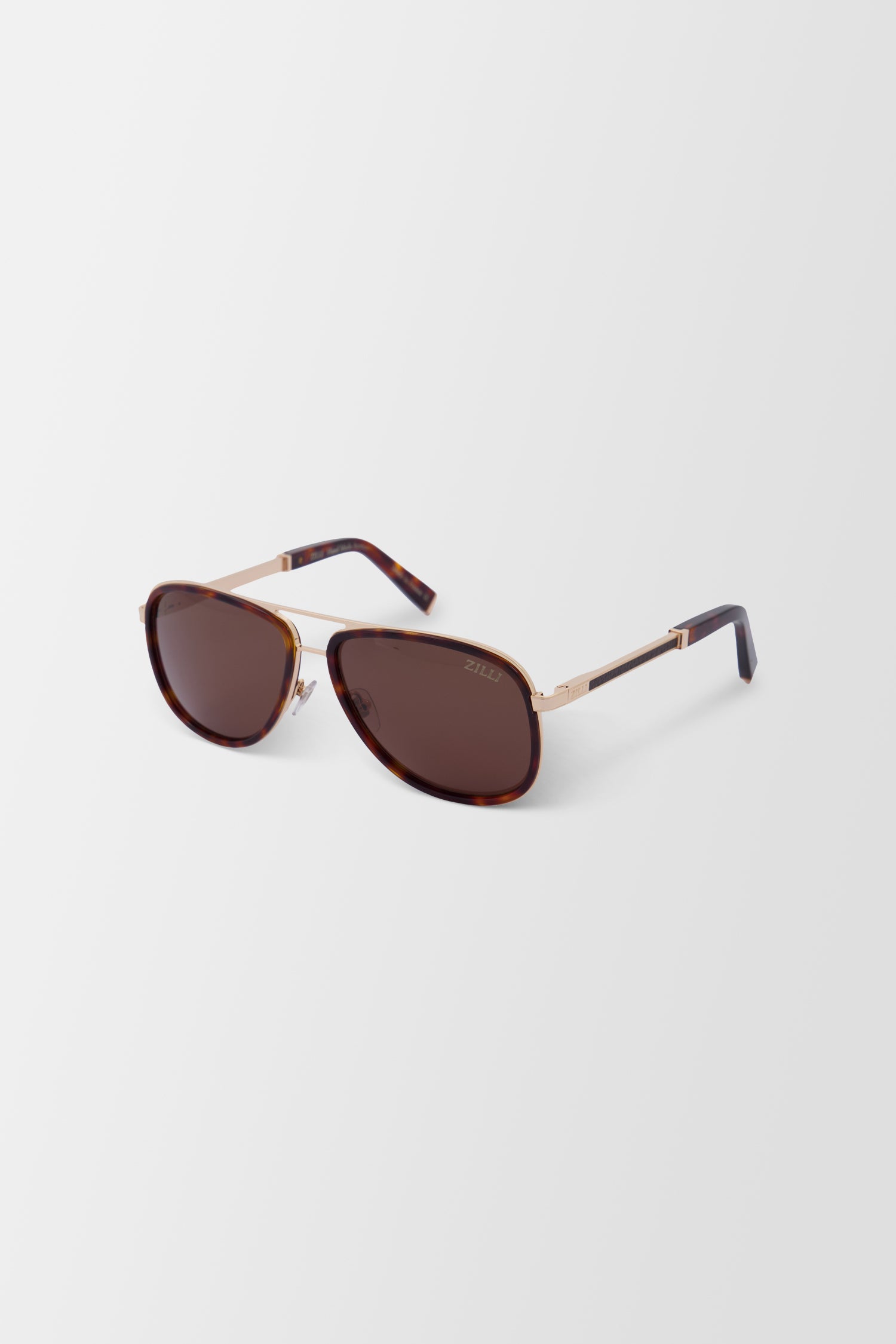 Zilli Brown Shigeru Polarized Sunglasses for Men - UV Protection, Classic Retro Style - Perfect for Driving, Beach & Outdoor Activities