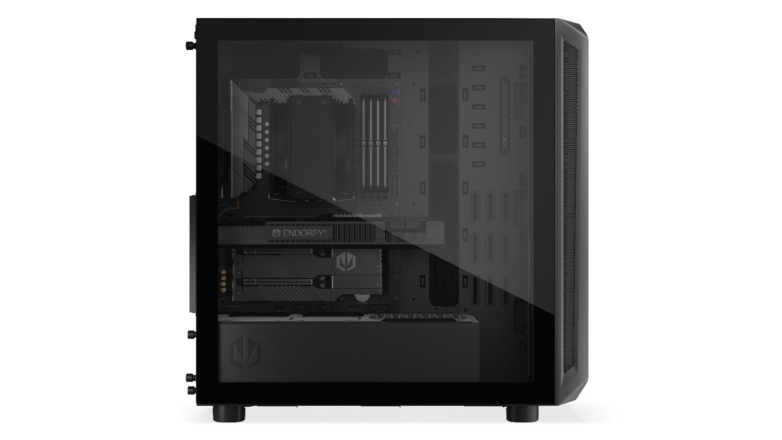 Endorfy Arx 700 Air ATX Mid Tower PC Gaming Case - High Airflow, Tempered Glass, RGB Fans (EY2A012) - Perfect for Gaming Rigs & Workstation Builds