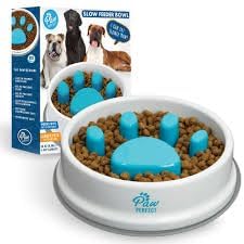 PAVITYAKSH Slow Feeder Dog Bowl - Non-Slip Pet Food Bowl with Fun Patterns to Prevent Bloat & Choking - Durable Polypropylene Cat & Dog Bowl for Mealtime Enrichment - Perfect for Fast Eaters, Puppies, and Multi-Pet Households