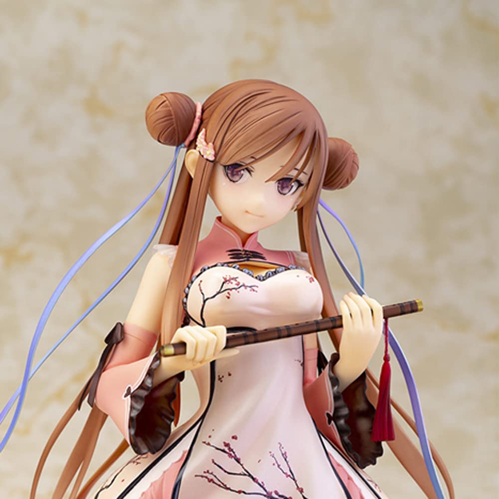 GOGOGK Chun Mei 1/6 Scale Anime Figure with Removable Outfit & Accessories - 6.8 Inch (17.5cm) Pink Collectible Statue - Perfect for Anime Fans, Display Collection, and Gift Giving