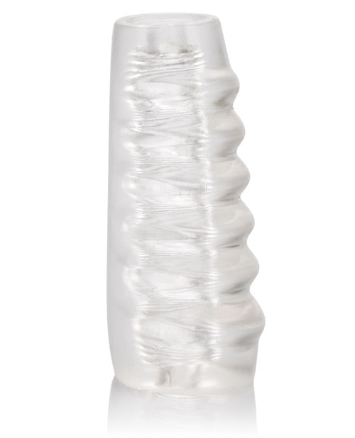 Bigger and Better Hot Rod Enhancer Penis Extender - Clear Silicone Sleeve for Male Enhancement & Size Increase - Perfect for Couples, Solo Play & Confidence Boosting