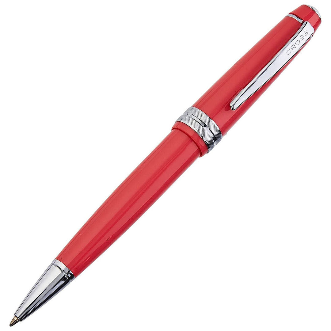 Cross Bailey Light Ballpoint Pen - Smooth Writing Red Ink Pen for Office, School & Everyday Use - Premium Quality Retractable Ballpoint Pen with Comfort Grip
