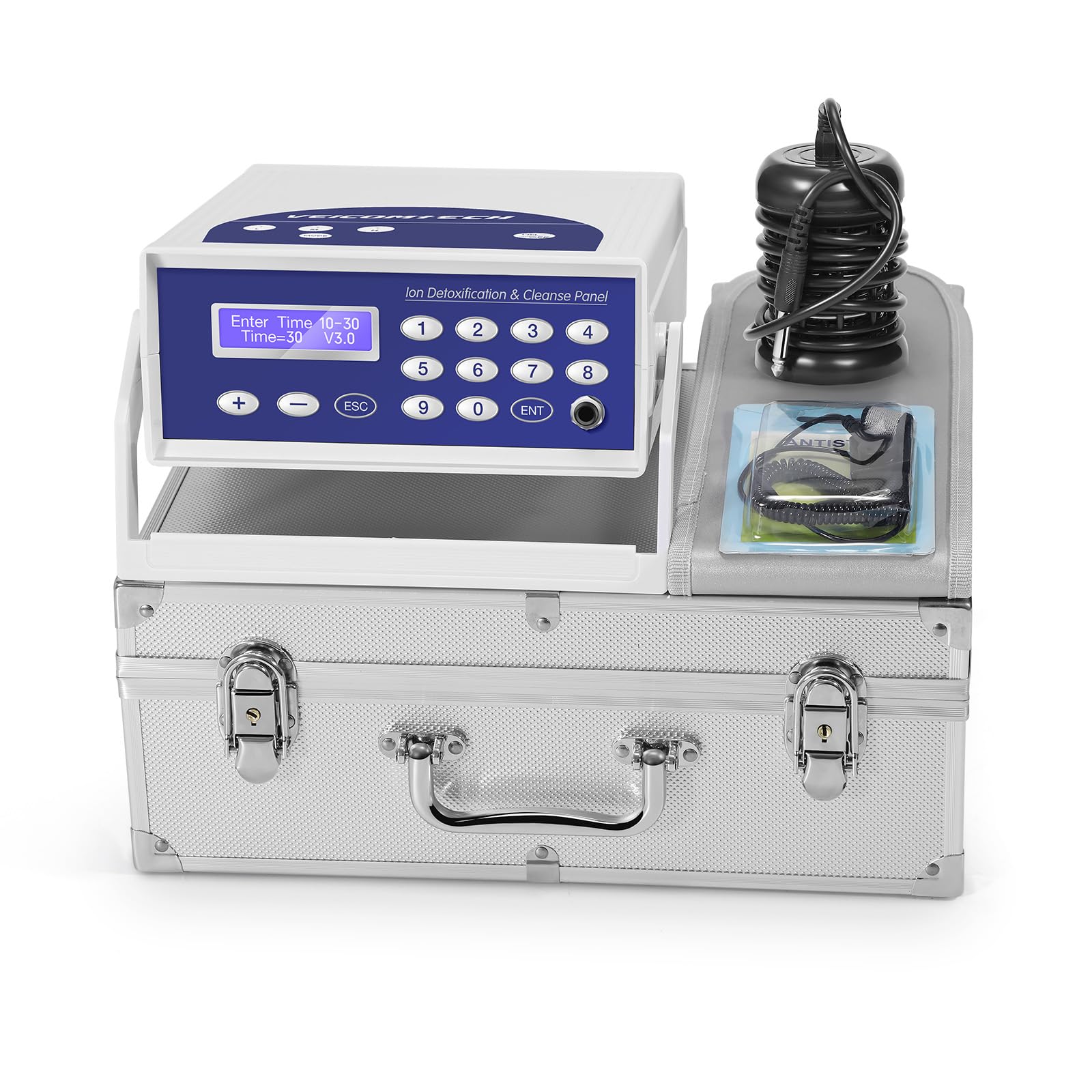 Ionic Foot Bath Detox Machine for Home Use - Detoxifying Foot Spa with Wrist Strap, Far Infrared Waistbelt & Array - Perfect for Salon, Beauty Club & Relaxation Therapy