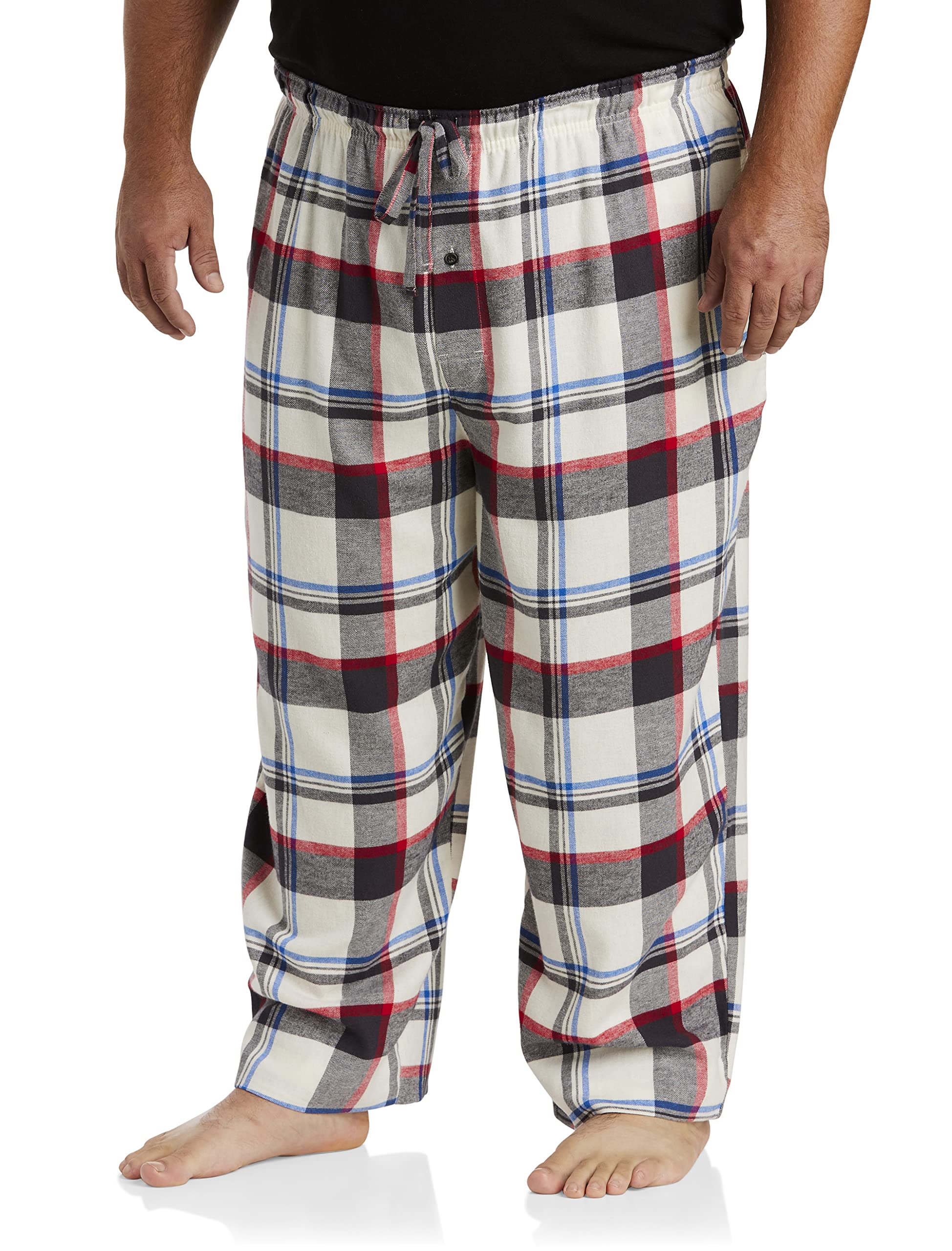 DXL Big and Tall Plaid Flannel Lounge Pants for Men - Soft Comfortable Relaxation Pajama Bottoms - Perfect for Lounging at Home, Sleepwear & Casual Wear