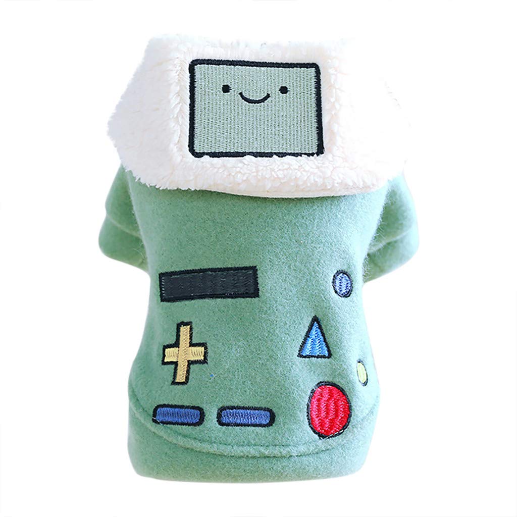 Small Puppy Clothes & Cat Clothing - Fashionable Pet Robot Coat for Winter & Autumn - Comfortable Dog Jacket for Chihuahuas & Small Breeds (Blue, XL) - Perfect for Outdoor Walks & Photo Shoots