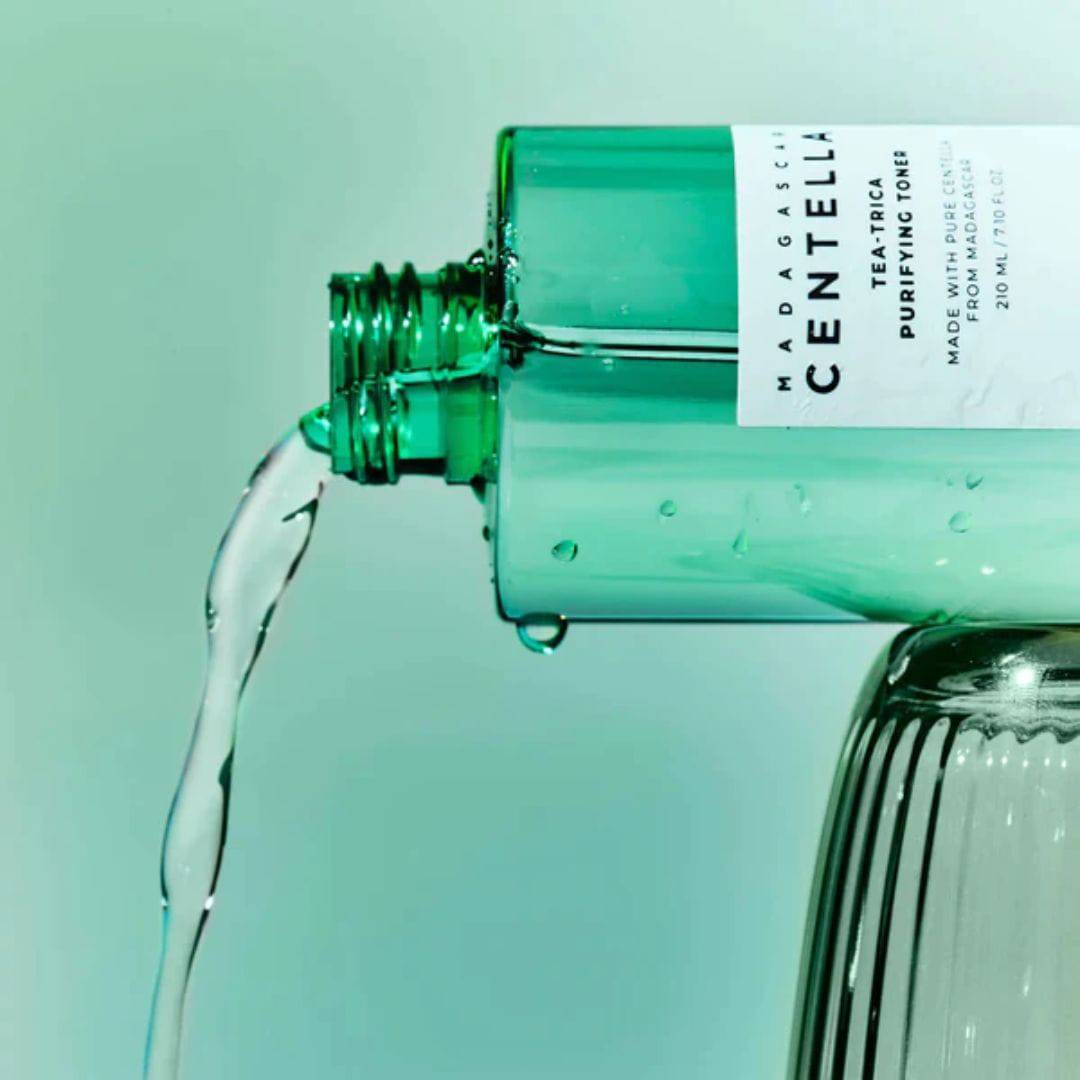 SKIN1004 Madagascar Centella Tea Trica Purifying Toner 210ml - Soothing Facial Toner for Acne-Prone & Sensitive Skin | Hydrating & Calming Korean Skincare for Daily Use