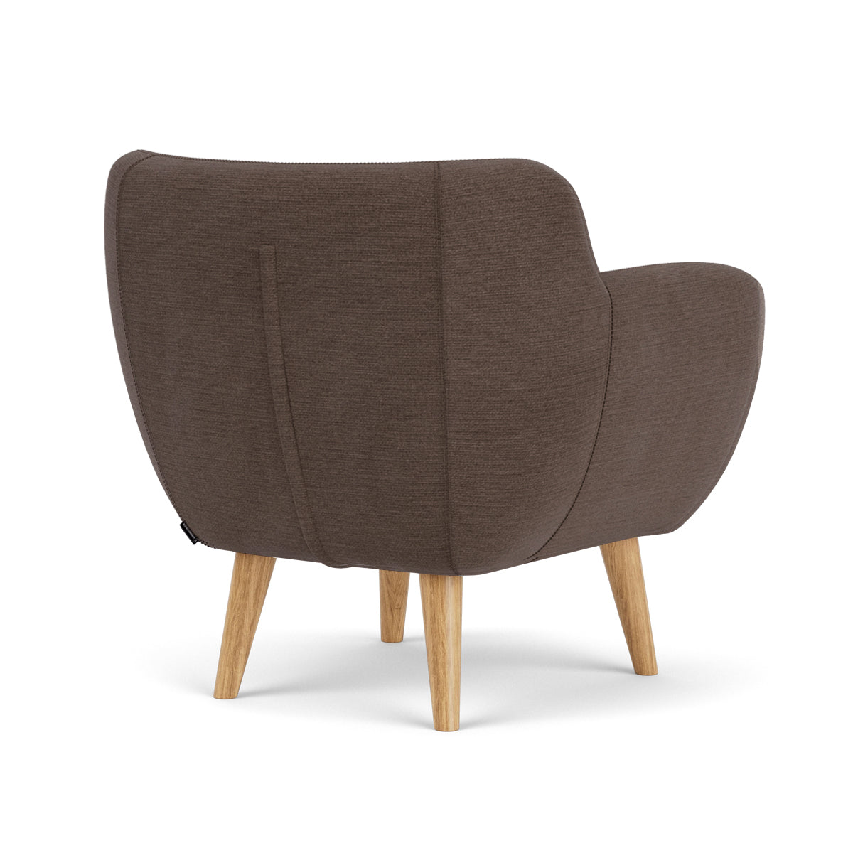 Anne Fabric Armchair - Modern Upholstered Accent Chair for Living Room, Bedroom & Office - Comfortable Lounge Chair with Sturdy Wooden Legs (Perfect for Reading, Relaxing & Home Decor)
