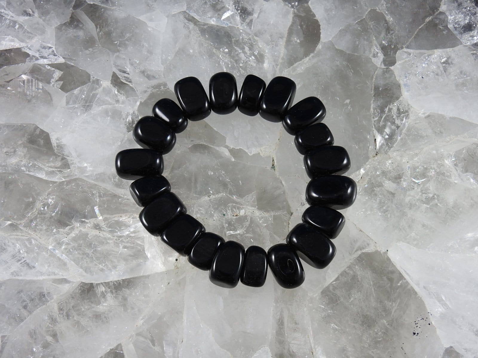 Black Onyx Bracelet for Men & Women - Natural Stone Healing Jewelry for Protection & Positive Energy - Perfect for Meditation, Yoga & Spiritual Gifts