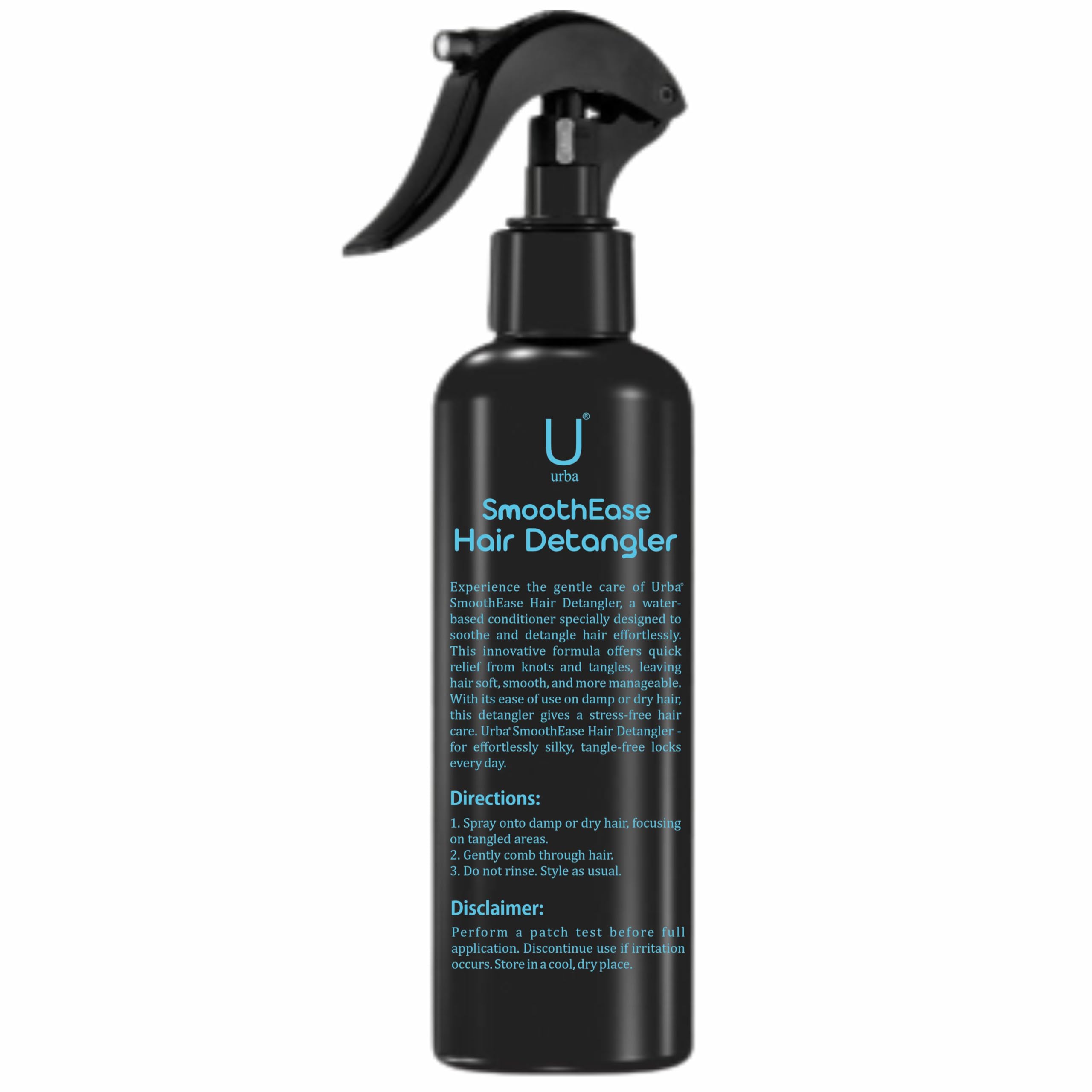 URBA Detangling Hair Mist Spray - 200ml (7.03 Fl Oz) for Soft, Smooth & Tangle-Free Hair - Paraben & Sulfate Free - Perfect for Daily Hair Care & Styling
