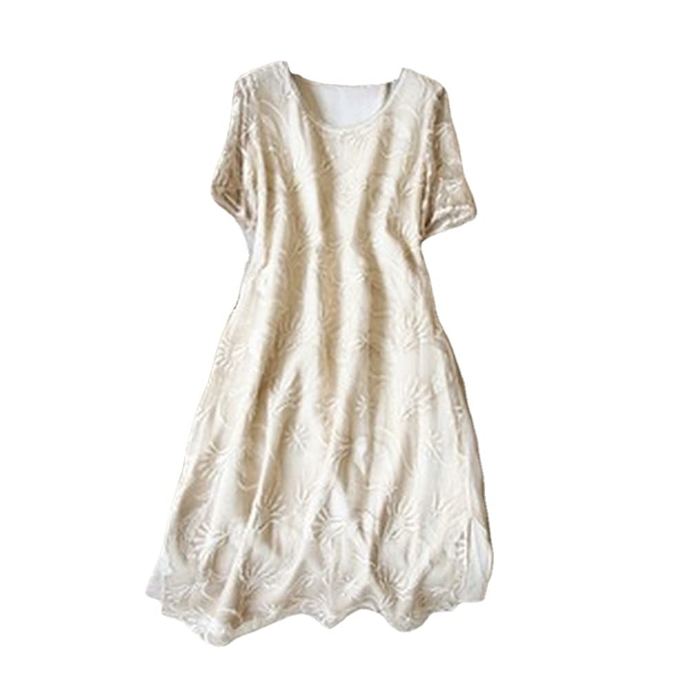 100% Mulberry Silk Summer Dress - Sand Washed Long Silk Dress for Women | Elegant & Comfortable for Beach, Wedding, and Evening Wear