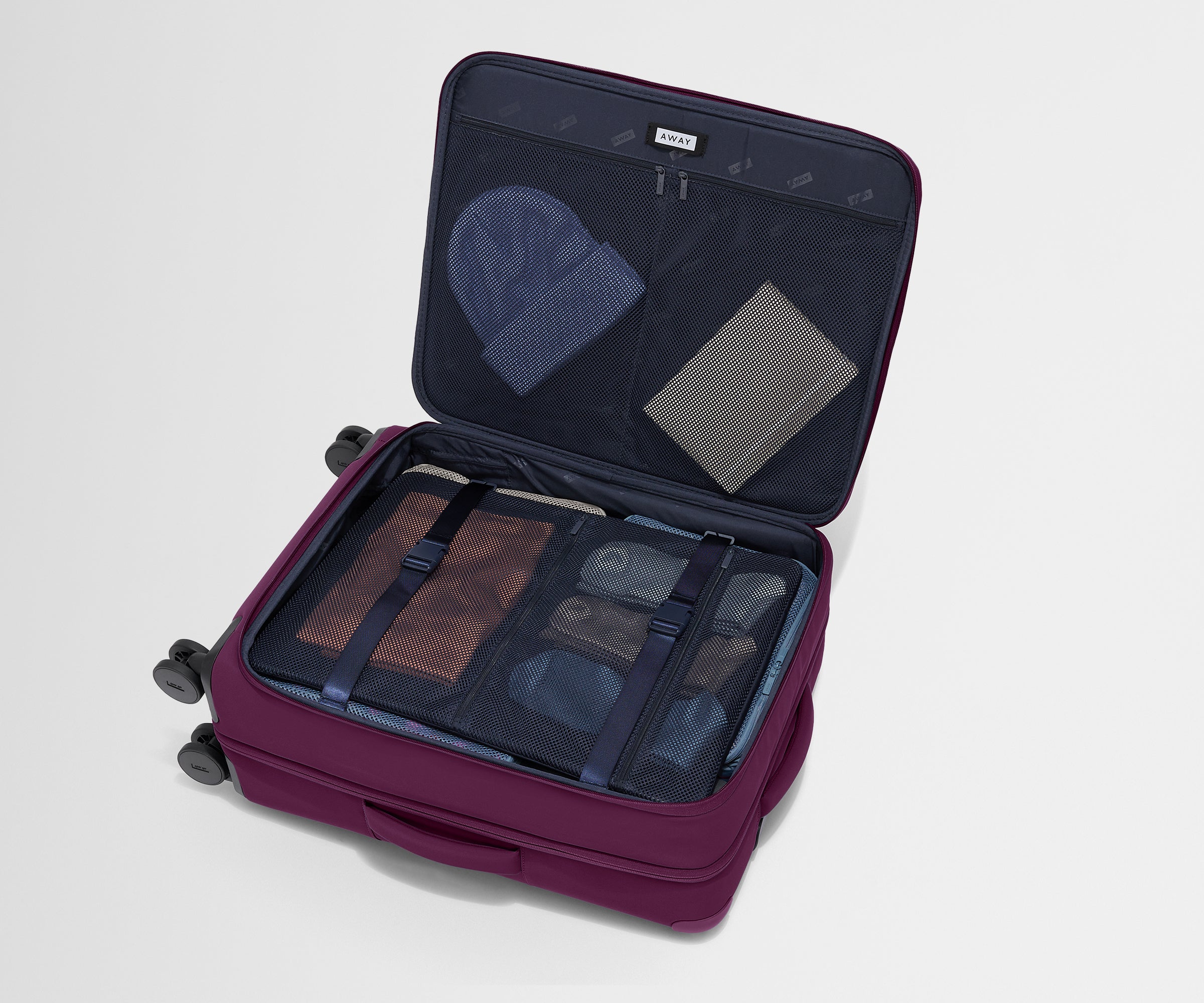 Premium Softside Medium Luggage in Elegant Plum Purple - Perfect for Travel, Business Trips & Weekend Getaways