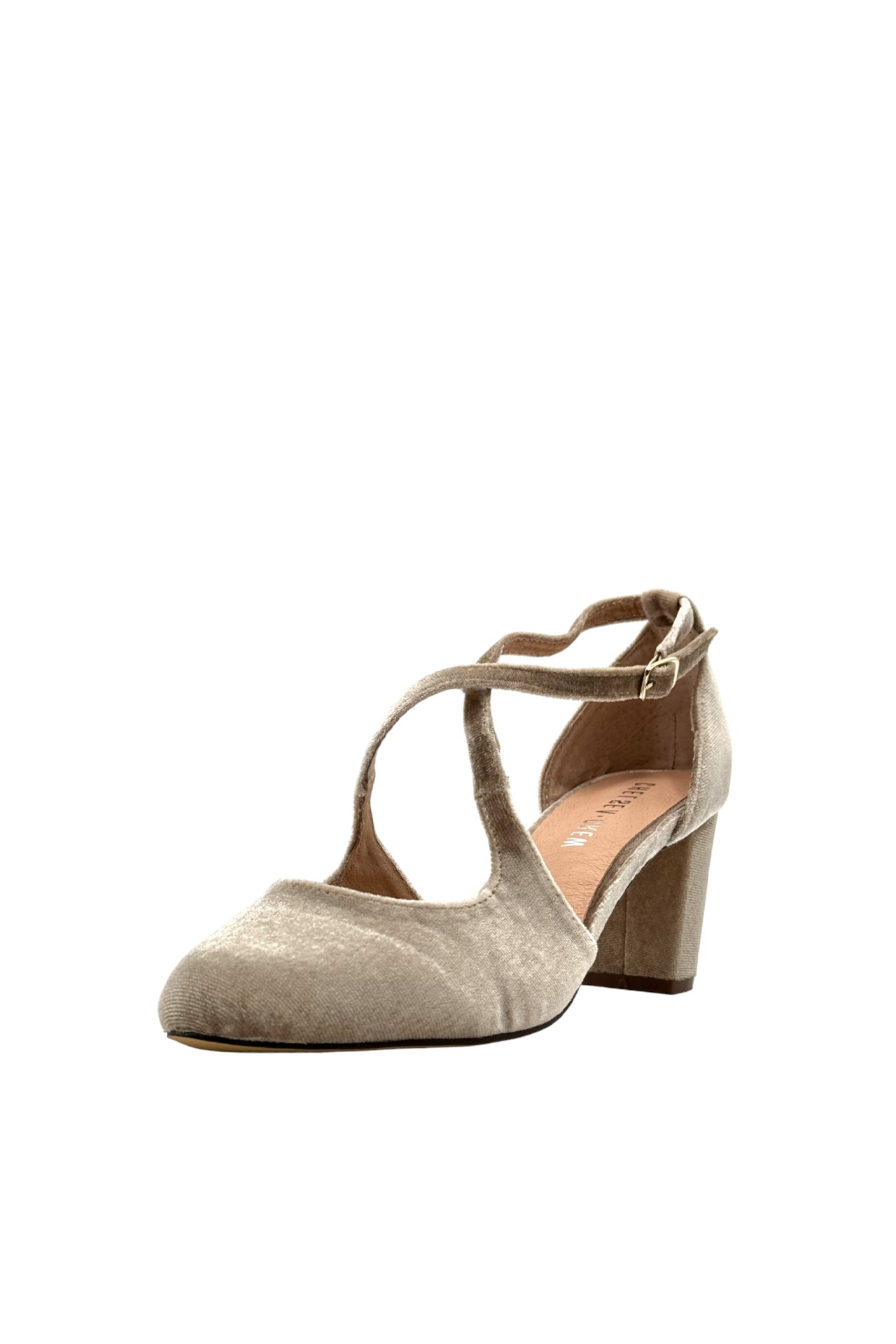 Oren Velvet Mary Jane Heels - Women's Comfortable Dress Shoes for Work, Party & Special Occasions