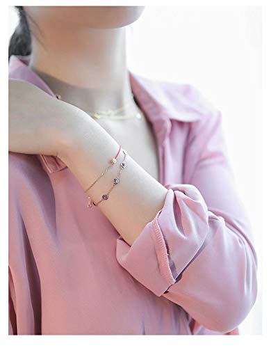 18K Solid Gold Multi-Gem Bracelet & Anklet - Anniversary & Wedding Jewelry Gift - Rose, Yellow & White Gold Options - Bulk Wholesale Available - Perfect for Bridal Shower, Engagement & Romantic Occasions