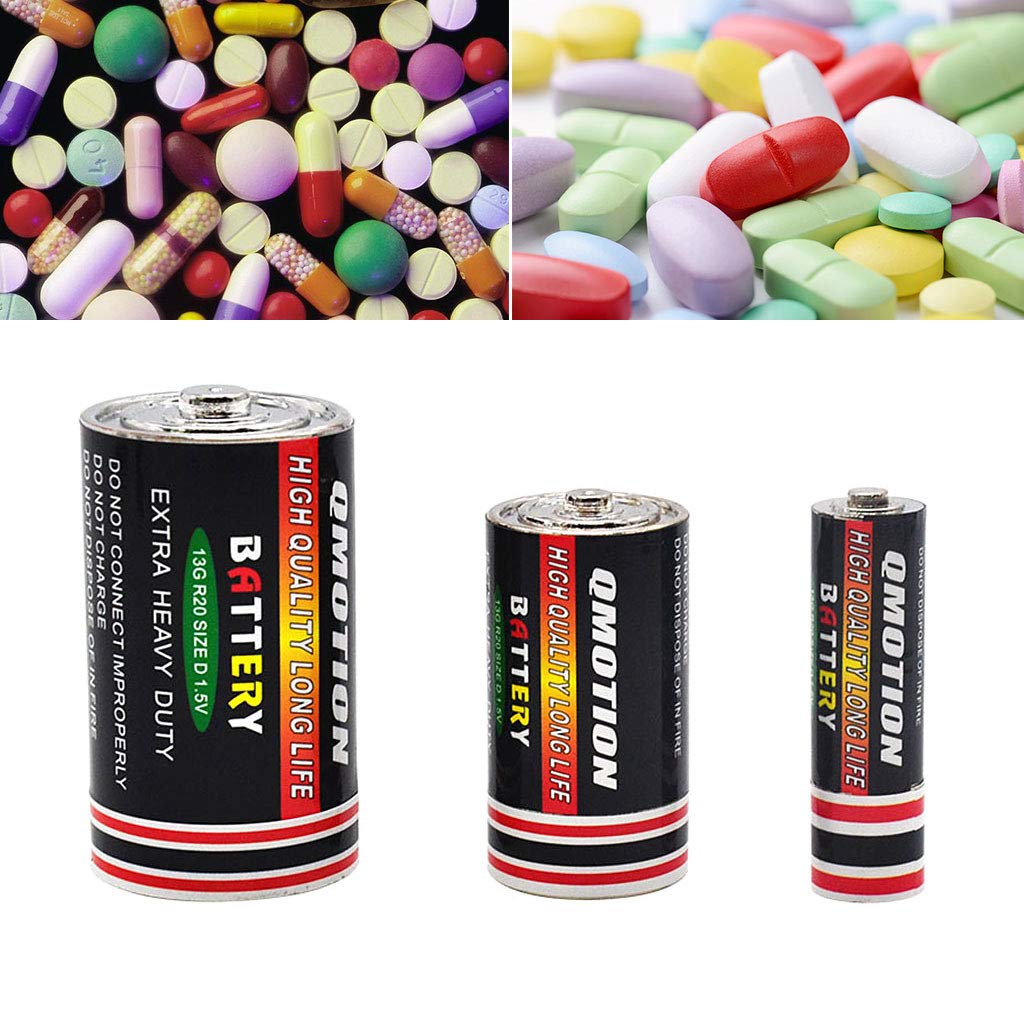 1 Piece Small Battery Secret Stash Box - Diversion Safe for Money & Coins - Hidden Storage Container Case - Perfect for Travel, Home Security & Emergency Cash Hiding