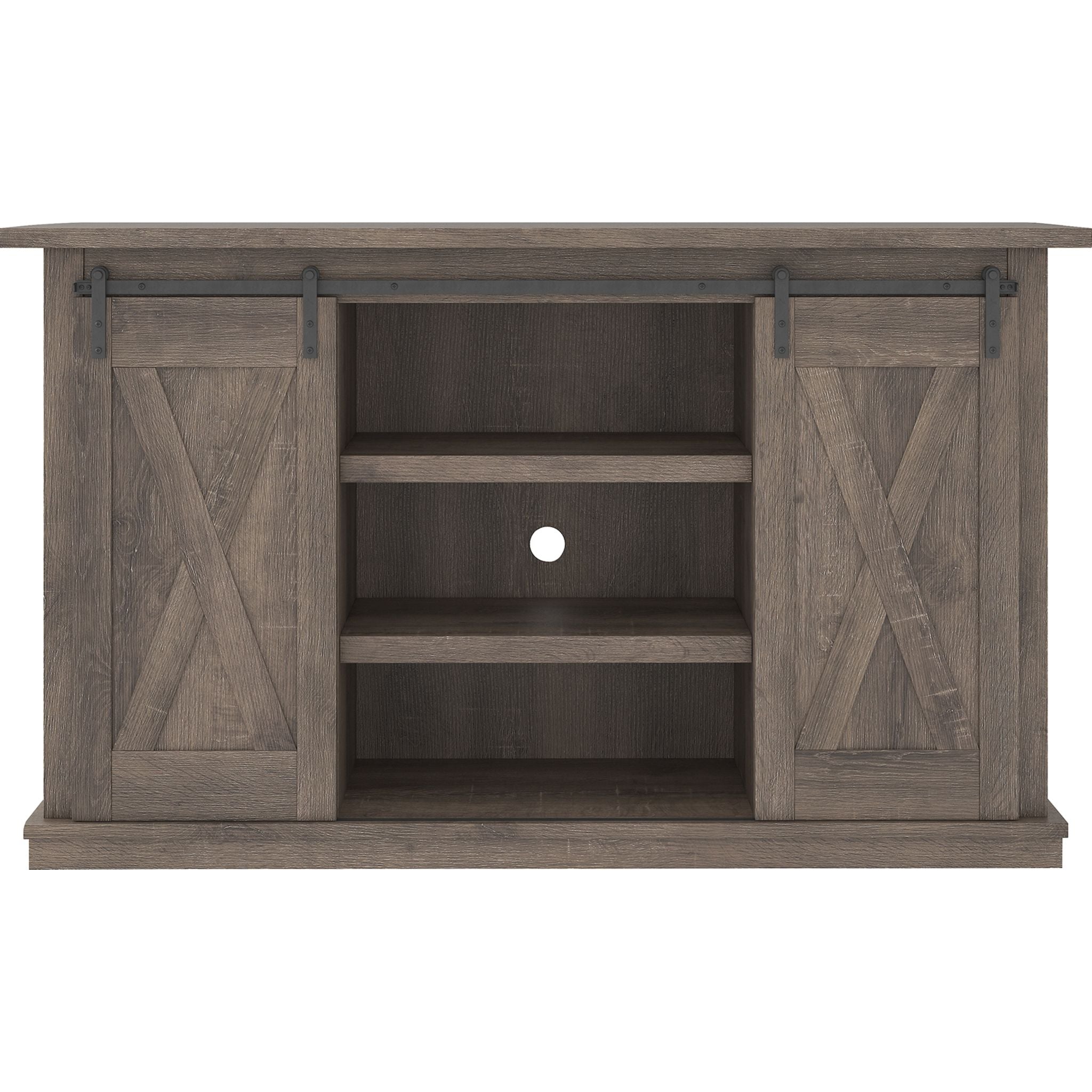 Arlenbry Modern TV Stand with Storage - 60 Inch Entertainment Center for Living Room, Gray - Perfect for Flat Screen TVs & Home Theater Setup