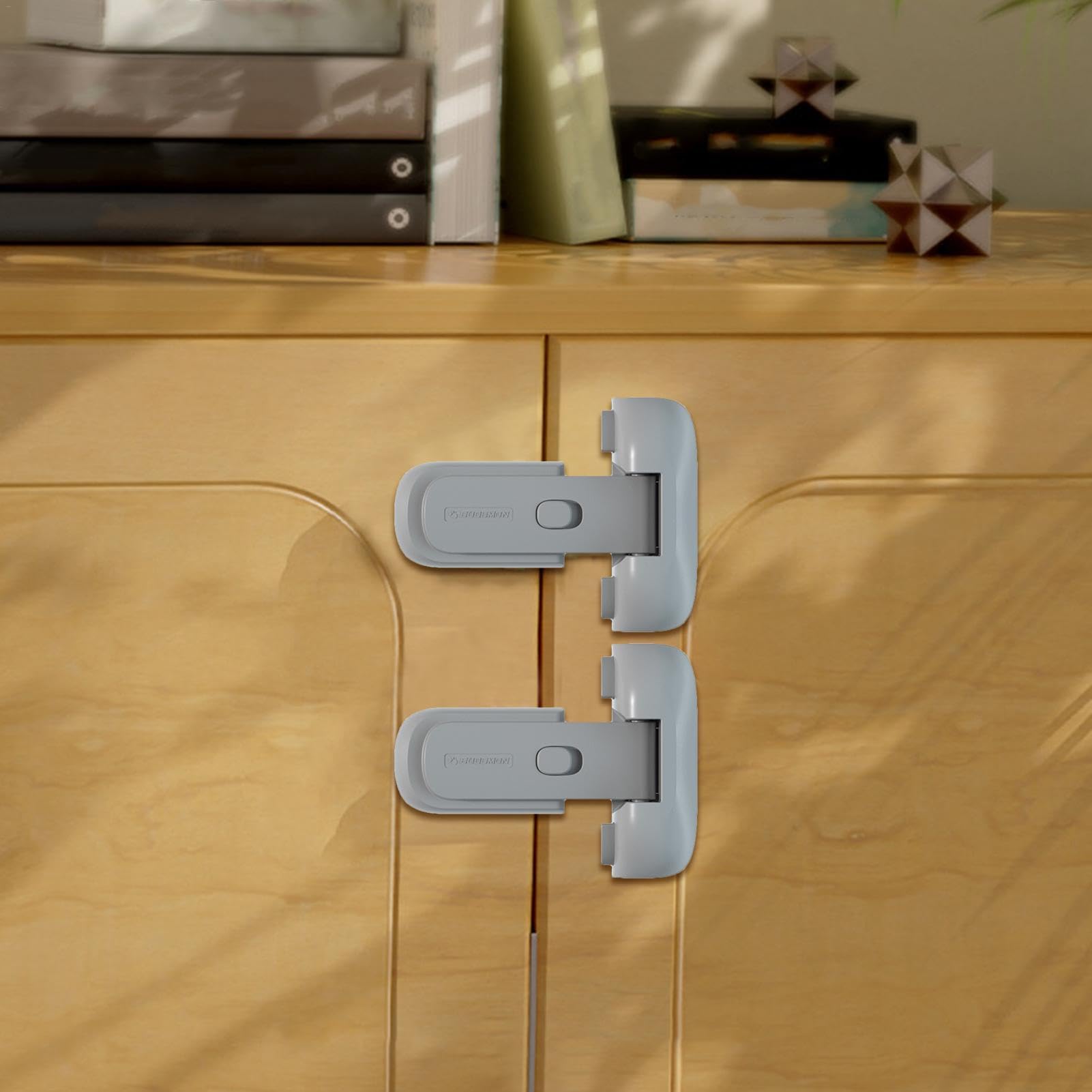 Child Safety Fridge Locks - Self-Adhesive Baby Proof Refrigerator Lock | Secure Multifunctional Door Latch for Home Kitchen Safety | Perfect for Toddler Protection & Pet Proofing