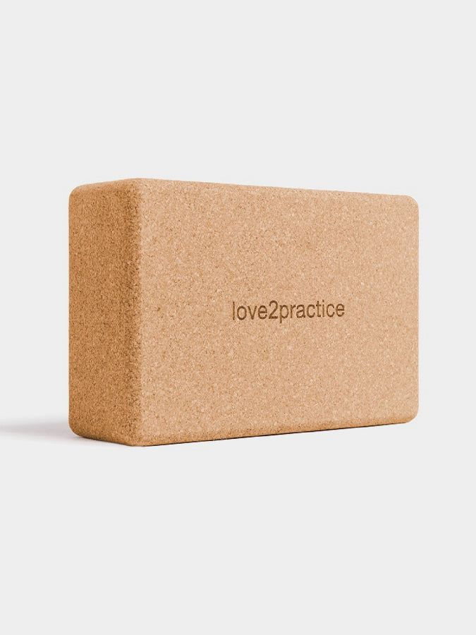 Premium Agoy Large Cork Yoga Block for Stability & Support - Ideal for Yoga, Pilates & Fitness Training at Home or Studio