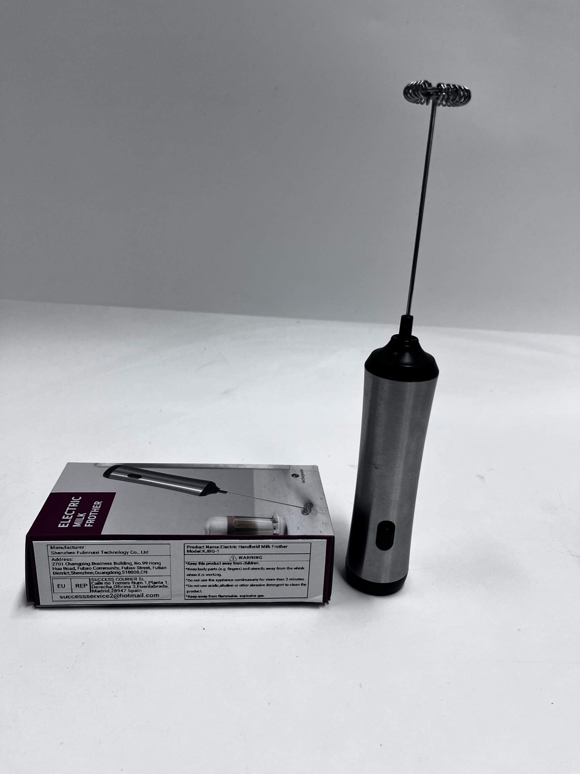 USB Rechargeable Handheld Milk Frother - Adjustable Electric Coffee Frother for Cappuccino, Hot Chocolate, Milkshakes & Egg Mixing | Perfect for Home, Office & Coffee Shops