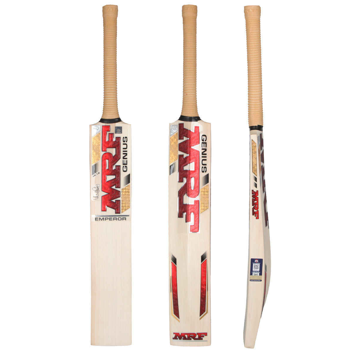 MRF Genius Emperor Cricket Bat - Premium English Willow Cricket Bat for Professional & Amateur Players - Perfect for Matches, Practice & Training Sessions