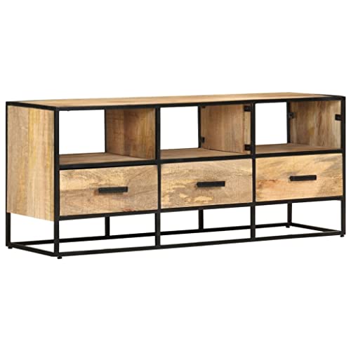 Brown-solid Rough Mango Wood