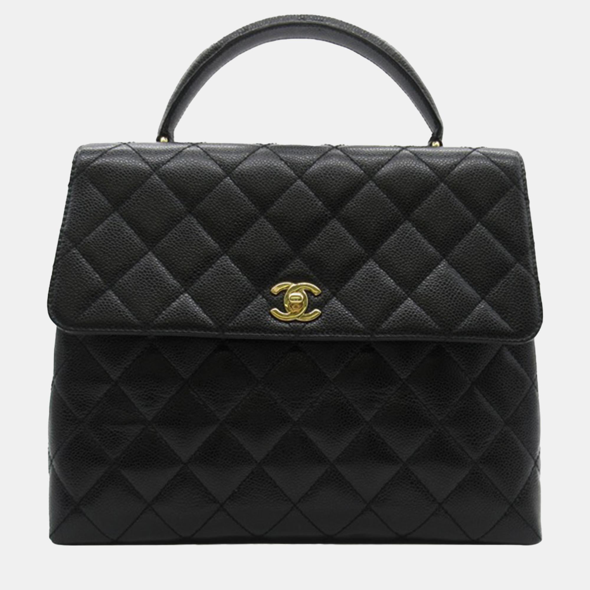 Luxury Black Caviar Leather Kelly Top Handle Handbag for Women - Elegant Designer Shoulder Bag for Parties, Weddings & Special Occasions