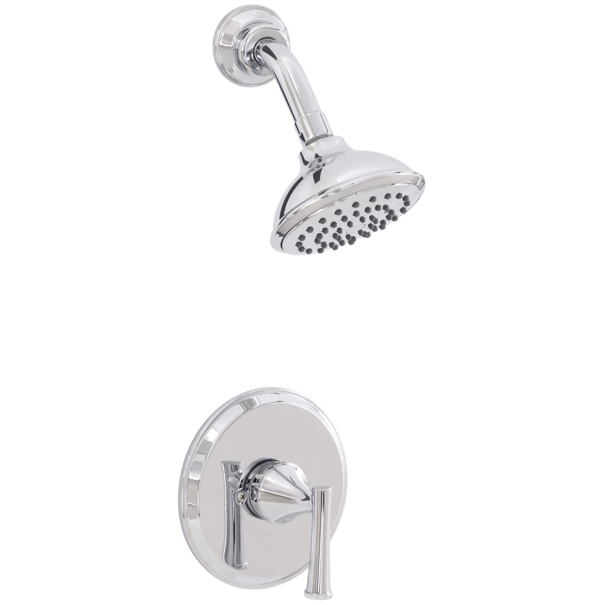 PROFLO PF2820CP Single Function Shower Head Trim Package - 2.0 GPM Water Saving Shower System for Bathroom & Spa Relaxation