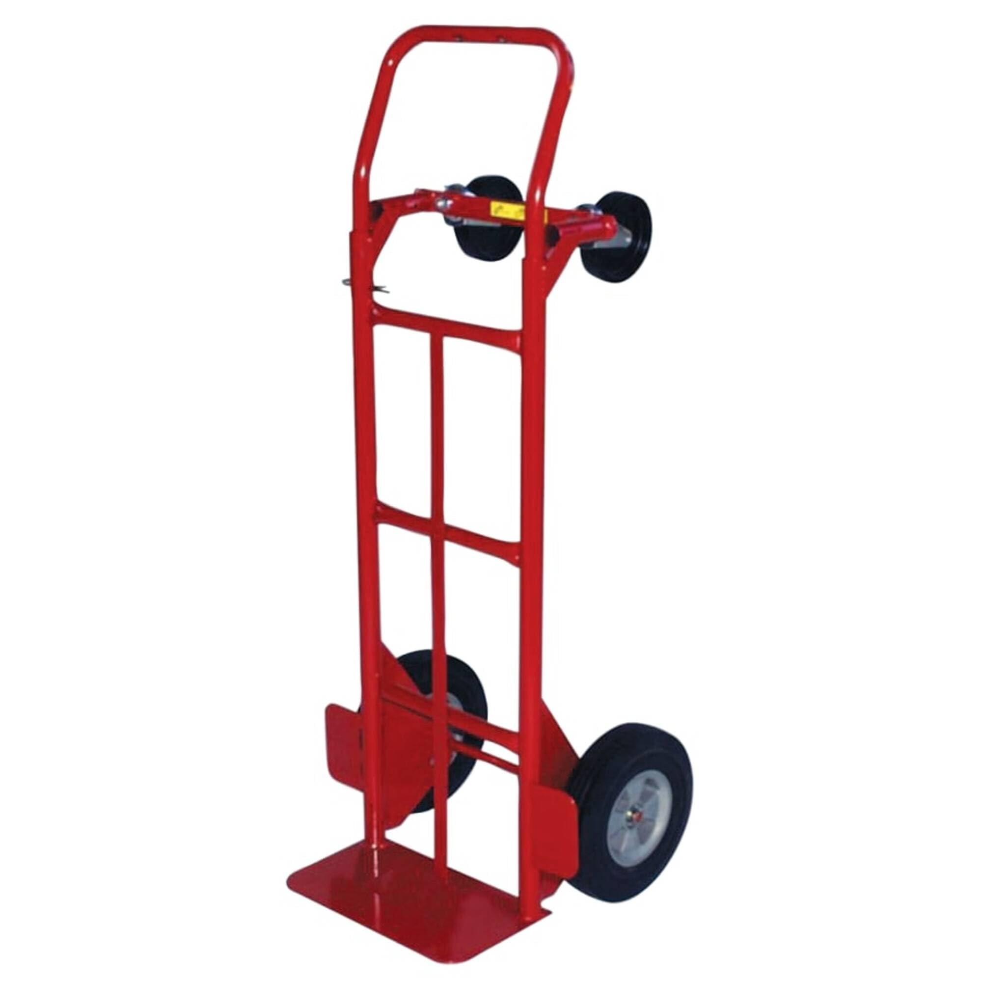 Milwaukee 47180 800-Pound Capacity Convertible Hand Truck with 10-Inch Ace Tuf Wheels - Heavy Duty Dolly for Moving, Warehouse & Home Use