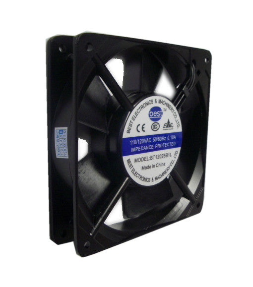 BT12025B1L 120x120x25mm Low Noise AC Cooling Fan - Best for PC, Electronics, and Home Appliance Ventilation