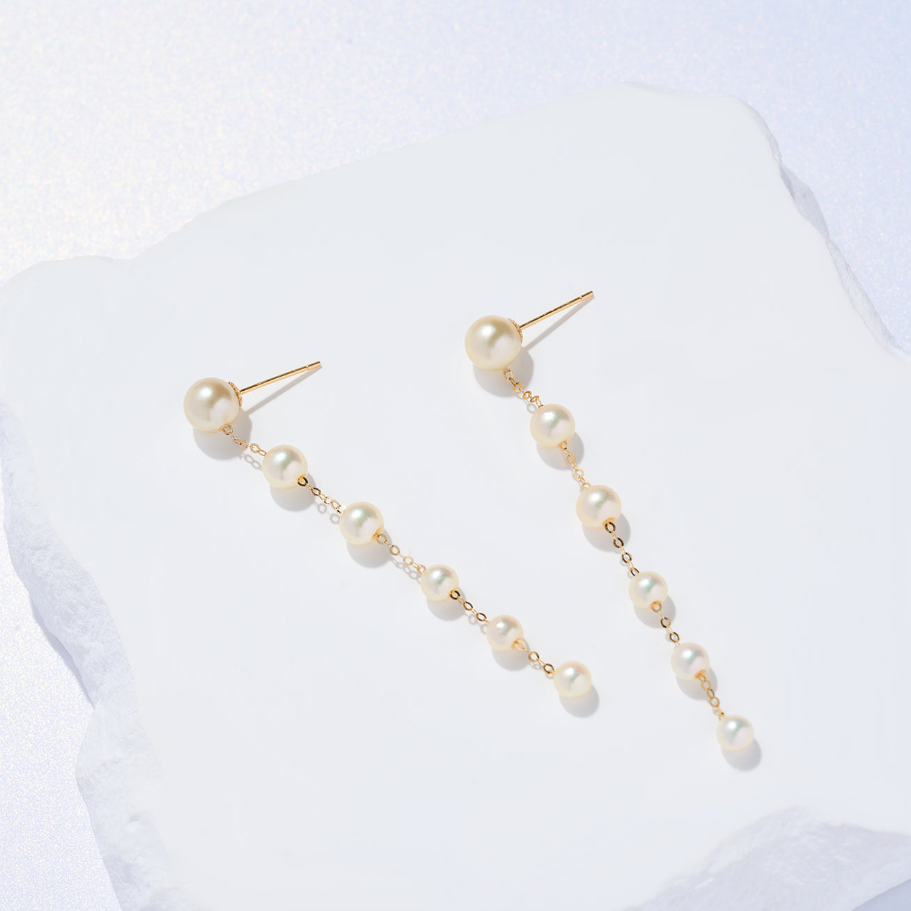 18K Gold Akoya Pearl Earrings for Women - Luxury Pearl Jewelry Gift for Wedding, Anniversary & Special Occasions