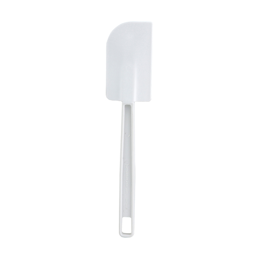 Winco 10-Inch White Plastic Scraper - Durable Kitchen Tool for Baking, Cooking & Food Prep - Perfect for Dough, Frosting & Counter Cleaning