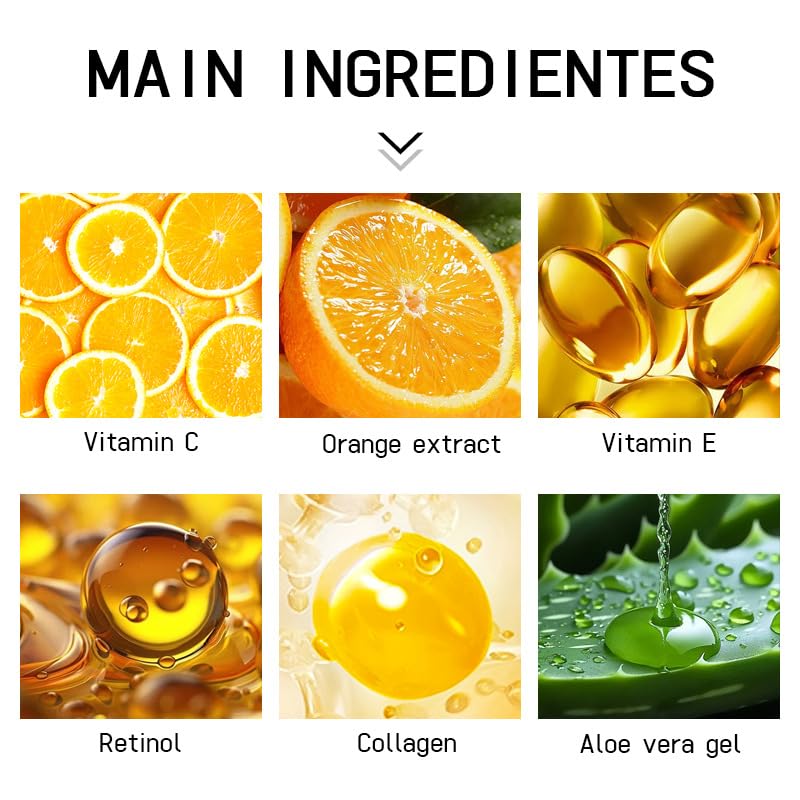Vitamin C Eye Cream for Dark Circles & Collagen Boost - Moisturizing Care for Oily Skin | Day & Night Use
