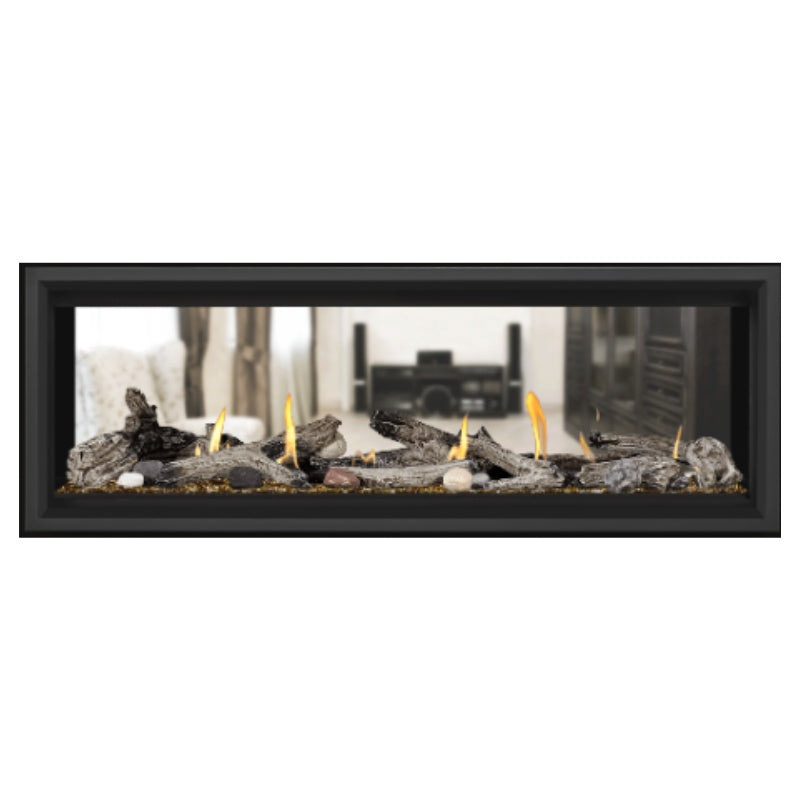 Napoleon Vector 50 See-Through Linear Direct Vent Gas Fireplace LV50N2 - Modern Heating Solution for Living Rooms & Patios