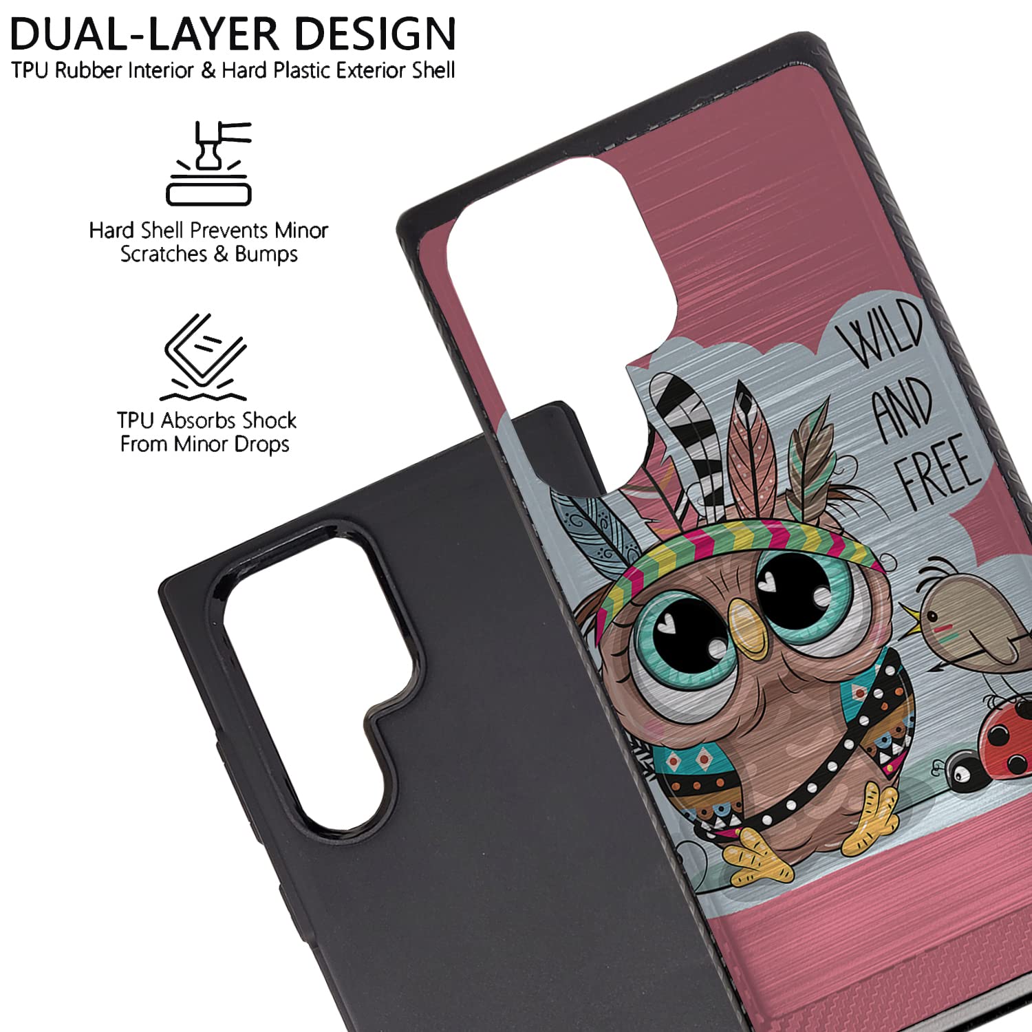 Samsung Galaxy S22 Ultra Case - Slim Hybrid Protective Cover with Brushed Armor Design & Dual Layer Shock Absorption | Perfect for Daily Use, Travel, and Outdoor Activities