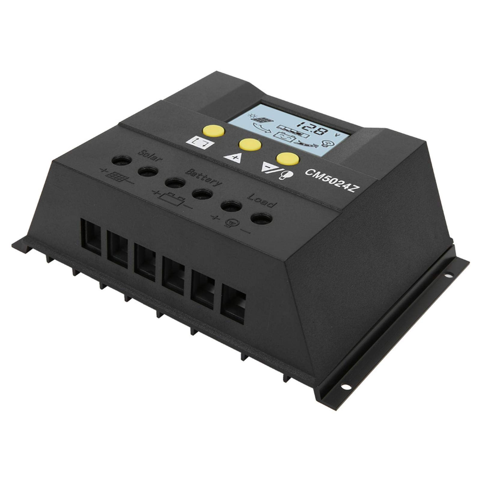 EXCLUZO Solar Charge Controller - 12V/24V Battery Regulator with Stable Performance & Easy Operation for RV, Boat, Off-Grid Power Systems | Efficient Solar Panel Charging for Home & Outdoor Use