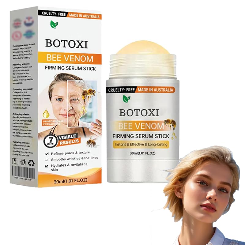 Botox Bee Venom Firming Serum Stick – Collagen Peptides Anti-Aging Face & Body Cream for Skin Tightening, Lifting & Plumping | Natural Formula for All Skin Types | Perfect for Daily Skincare & Night Routine