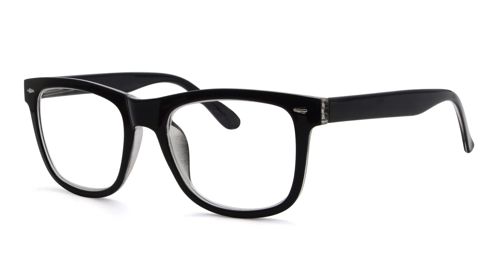 Eyekepper Men's Wide Lens Spring Hinge Reading Glasses - Lightweight & Comfortable for Reading, Computer Use & Daily Wear