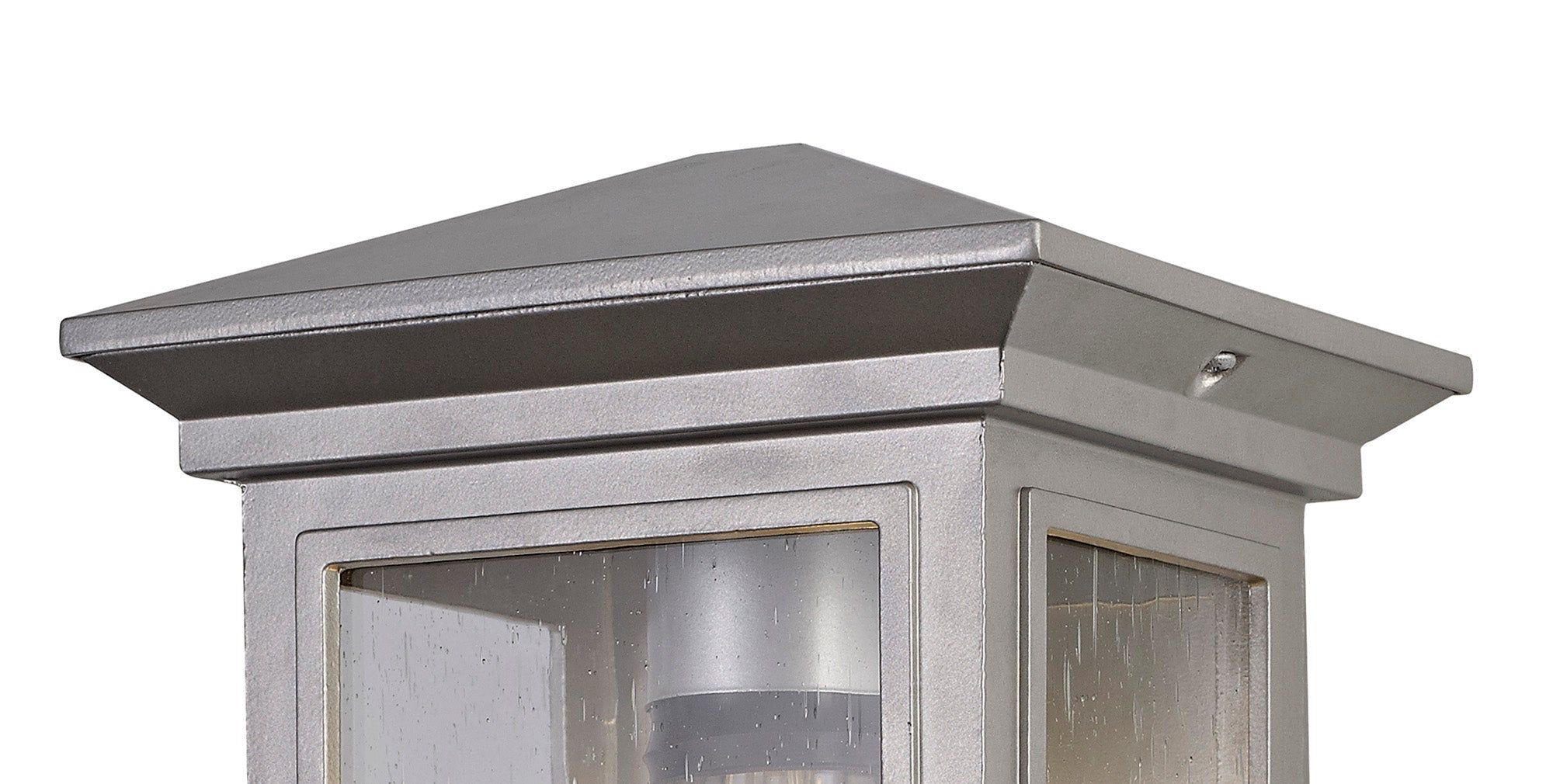 Alicante Outdoor Flush Wall Lamp - E27 Socket, IP54 Waterproof, Anthracite/Bronze/Silver Grey with Seeded Glass - 2 Year Warranty - Perfect for Porch, Patio, and Garden Lighting