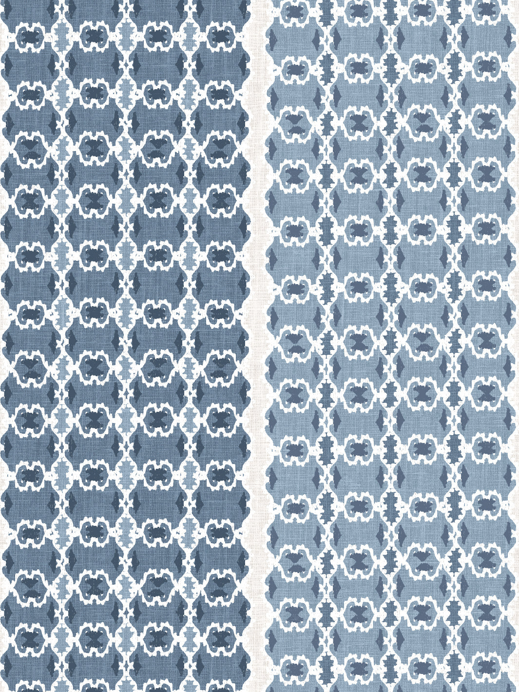 Nathan Turner 'Medallion Stripe' Blue Wallpaper - Premium Peel & Stick Removable Wallpaper for Living Room, Bedroom, or Nursery Decor
