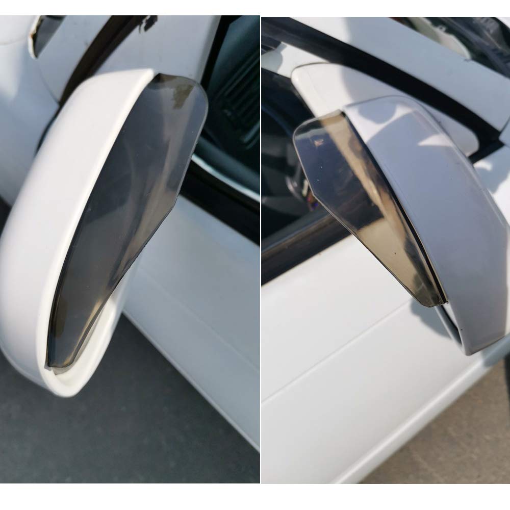 MCARCAR Car Side Mirror Rain Guards - Waterproof Rearview Mirror Covers & Eyebrow Shades, 2pcs/Set - Perfect for Rainy Weather & All-Season Driving Protection